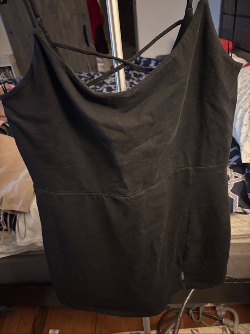 Express Black Strappy Mini Dress
